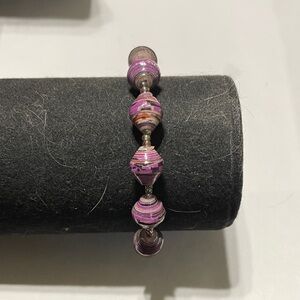 Elegant Purple Beaded Bracelet